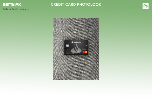 модерен стил Обединетото Кралство Сантандер банка Mastercard photolook предниот 